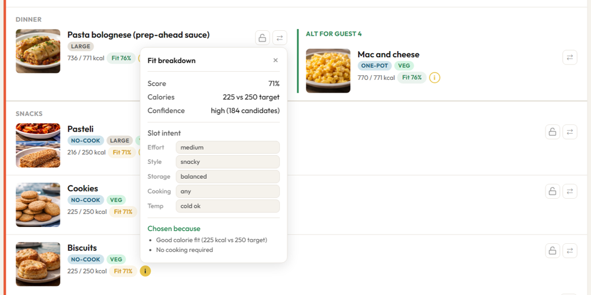 Fit logic you can inspect